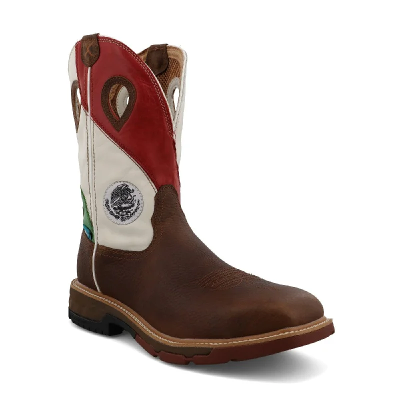 Men's work & safety boots with a toe cap made of aluminum alloyTwisted X Men's Brown Composite Toe Work Boots MXBAW03 Men's work & safety boots with a toe cap made of aluminum alloyTwisted X Men's Brown Composite Toe Work Boots MXBAW03