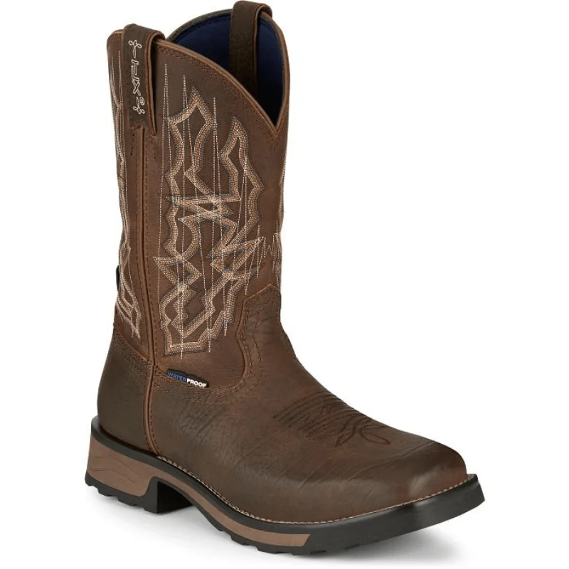 Men's work & safety boots with a chemical - resistant rubber soleTony Lama Men's Anchor 11" Pull-On Waterproof Work Boot TW3416 Men's work & safety boots with a chemical - resistant rubber soleTony Lama Men's Anchor 11" Pull-On Waterproof Work Boot TW3416