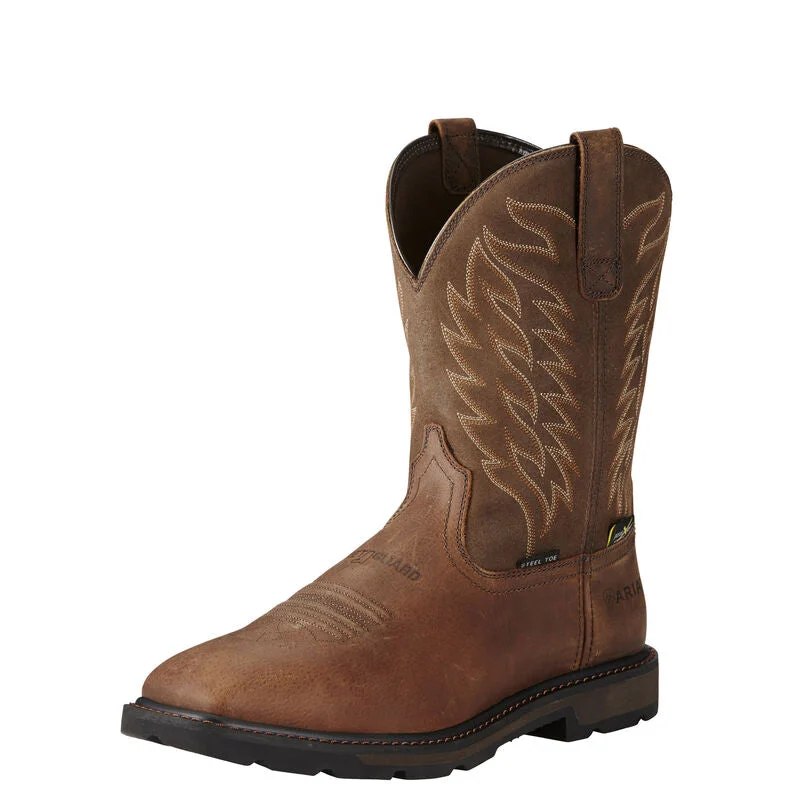 Men's chemical - resistant work & safety boots for laboratory useAriat Groundbreaker Wide Square Toe MetGuard MetGuard Steel Toe Work Boot 10020063 Men's chemical - resistant work & safety boots for laboratory useAriat Groundbreaker Wide Square Toe MetGuard MetGuard Steel Toe Work Boot 10020063
