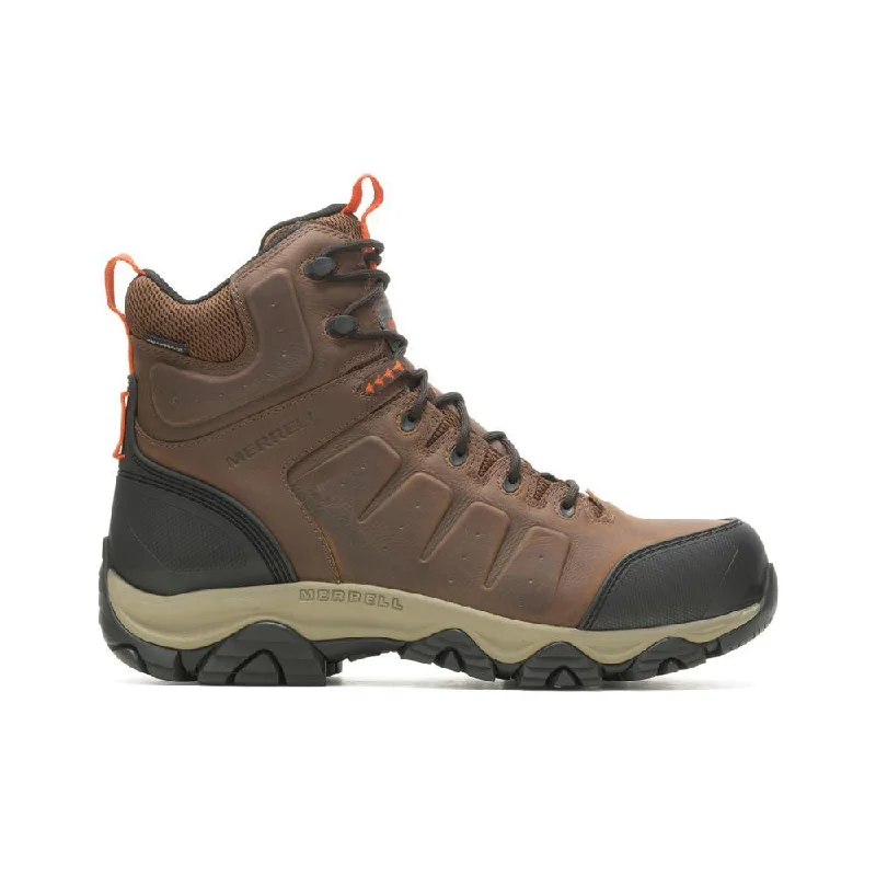 Men's slip - resistant work & safety boots for oily surfacesPhaserbound 2 Mid Men's Carbon-Fiber Work Boots Wp Earth/Orange Men's slip - resistant work & safety boots for oily surfacesPhaserbound 2 Mid Men's Carbon-Fiber Work Boots Wp Earth/Orange