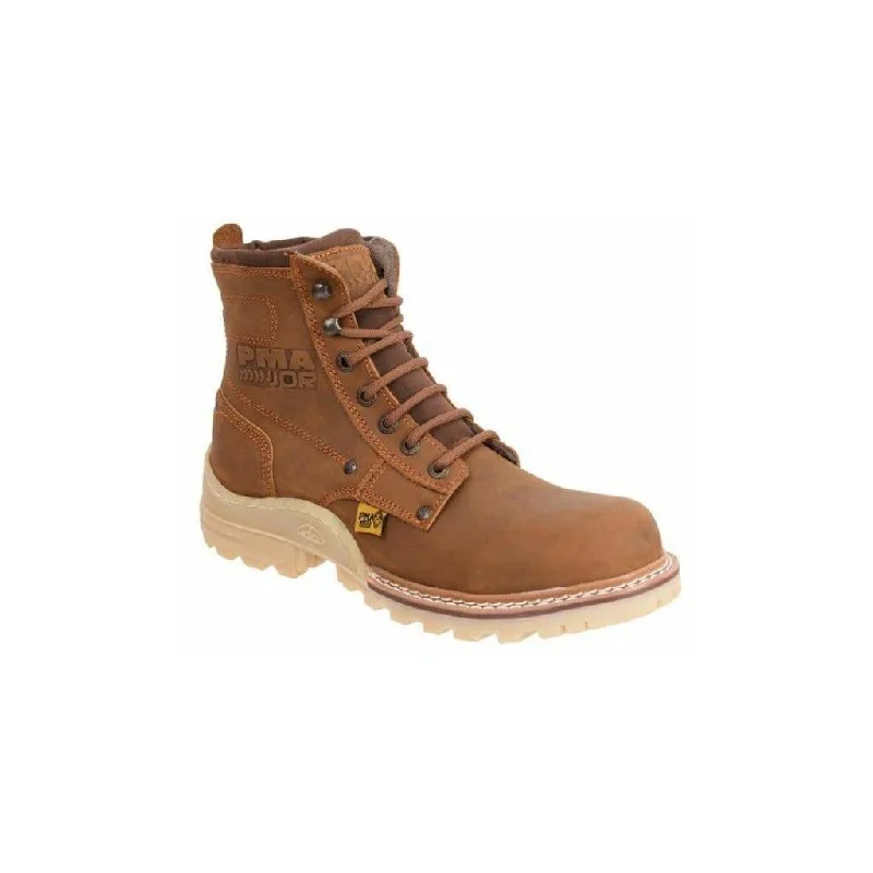 Men's high - ankle support work & safety boots for construction sitesPMA957 Natural Work Boots Heave Duty