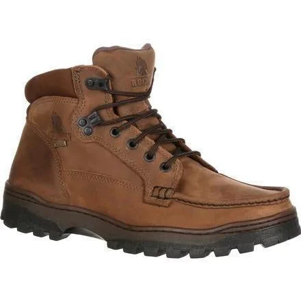 Men's work & safety boots with a chemical - resistant rubber soleRocky Men's Outback 6" Gor-Tex WP Hiking Boot - Brown - FQ0008723