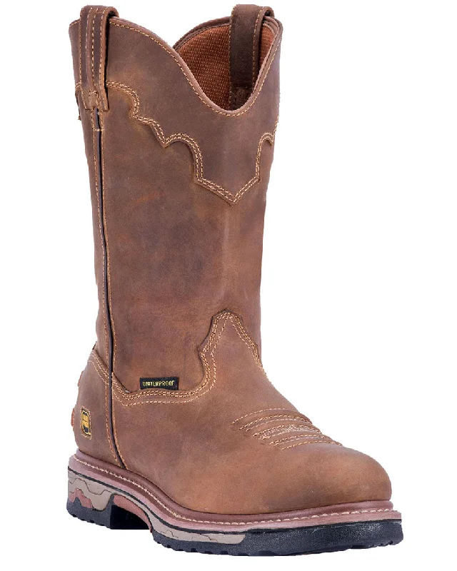 Men's work & safety boots with a gusseted tongue to keep out debrisMen's Journeyman H20 Comp Toe Pull-On Work Boots Men's work & safety boots with a gusseted tongue to keep out debrisMen's Journeyman H20 Comp Toe Pull-On Work Boots