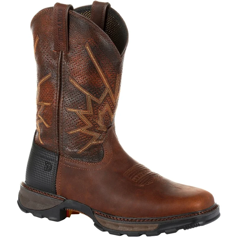 Men's water - repellent leather work & safety boots for outdoor workDurango Men's Maverick XP Ventilated 11" Western Work Boot - DDB0204