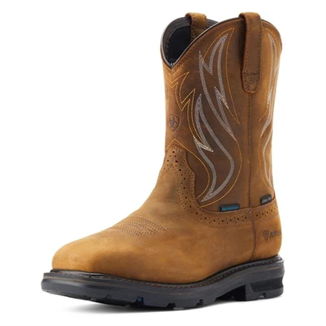 Men's work & safety boots with a flame - resistant upper for firefighting or welding workMen's Ariat Sierra Shock Shield H2O Steel Toe Waterproof Boots 10044544 Men's work & safety boots with a flame - resistant upper for firefighting or welding workMen's Ariat Sierra Shock Shield H2O Steel Toe Waterproof Boots 10044544