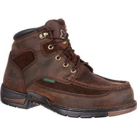 Men's electrical - hazard resistant work & safety boots with composite toeGeorgia Men's Athens 6" Waterproof Work Boot - Brown - G7403 Men's electrical - hazard resistant work & safety boots with composite toeGeorgia Men's Athens 6" Waterproof Work Boot - Brown - G7403
