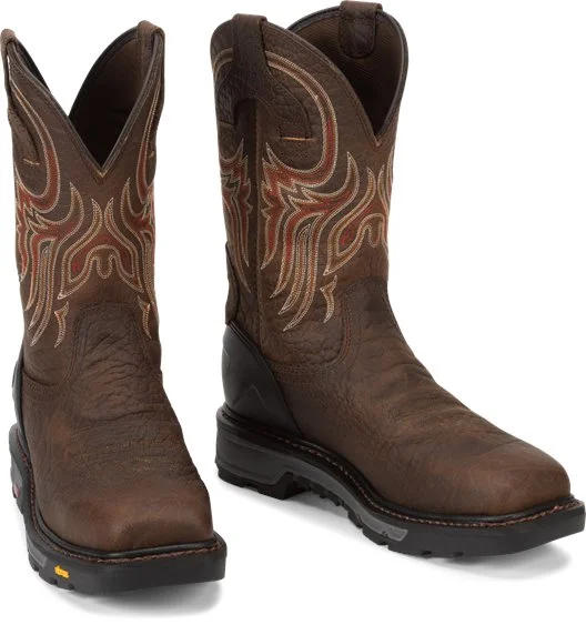 Men's work & safety boots with a moisture - wicking lining for dry feetJustin Driscoll 11" Steel Toe Waterproof Work Boot Men's work & safety boots with a moisture - wicking lining for dry feetJustin Driscoll 11" Steel Toe Waterproof Work Boot