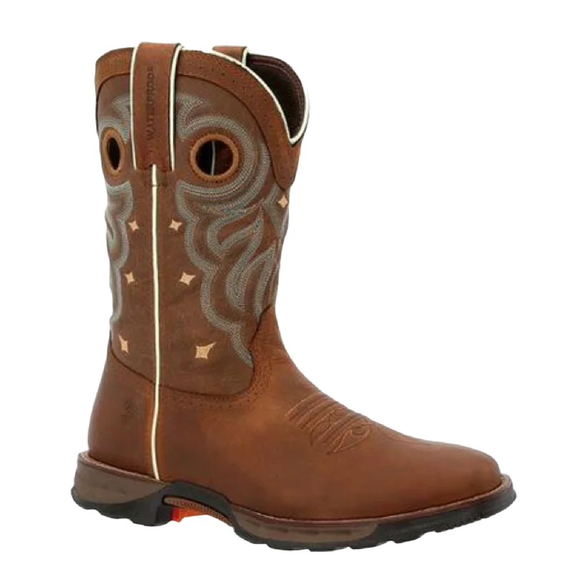 Men's work & safety boots with a moisture - wicking lining for dry feetDurango® Ladies 10" Maverick™ Rugged Tan Waterproof Work Boots DRD0417 Men's work & safety boots with a moisture - wicking lining for dry feetDurango® Ladies 10" Maverick™ Rugged Tan Waterproof Work Boots DRD0417