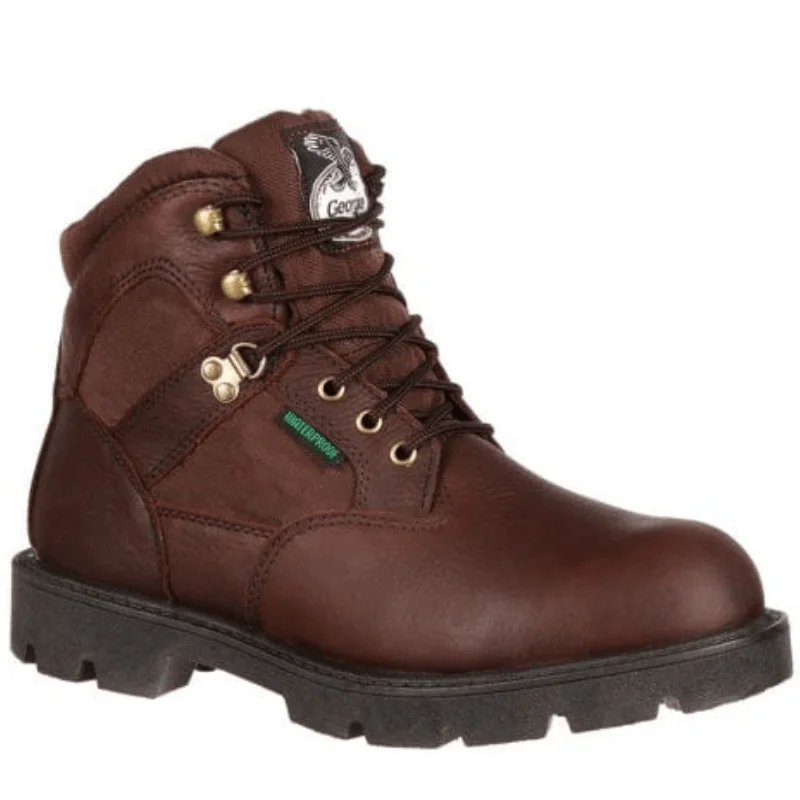 Men's heat - resistant work & safety boots for foundry jobsGeorgia Boot Men's Homeland Brown Steel Toe Work Boot G105 Men's heat - resistant work & safety boots for foundry jobsGeorgia Boot Men's Homeland Brown Steel Toe Work Boot G105