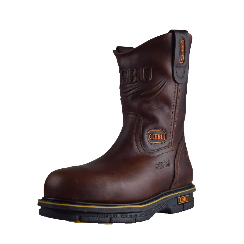 Men's work & safety boots with a padded collar for ankle comfortCebu Max Steel-toe Men's work & safety boots with a padded collar for ankle comfortCebu Max Steel-toe