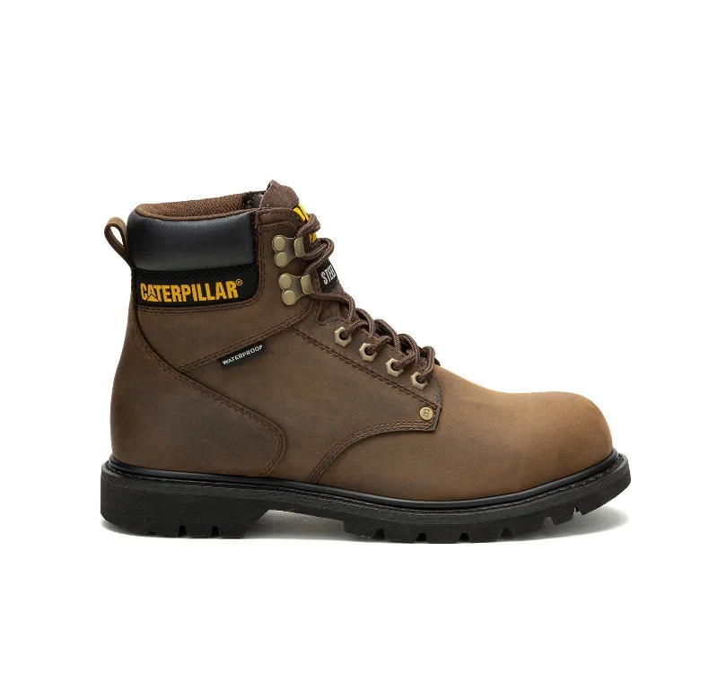 Men's slip - resistant work & safety boots for oily surfacesSecond Shift Steel-Toe Waterproof Work Boot Dark Brown Men's slip - resistant work & safety boots for oily surfacesSecond Shift Steel-Toe Waterproof Work Boot Dark Brown