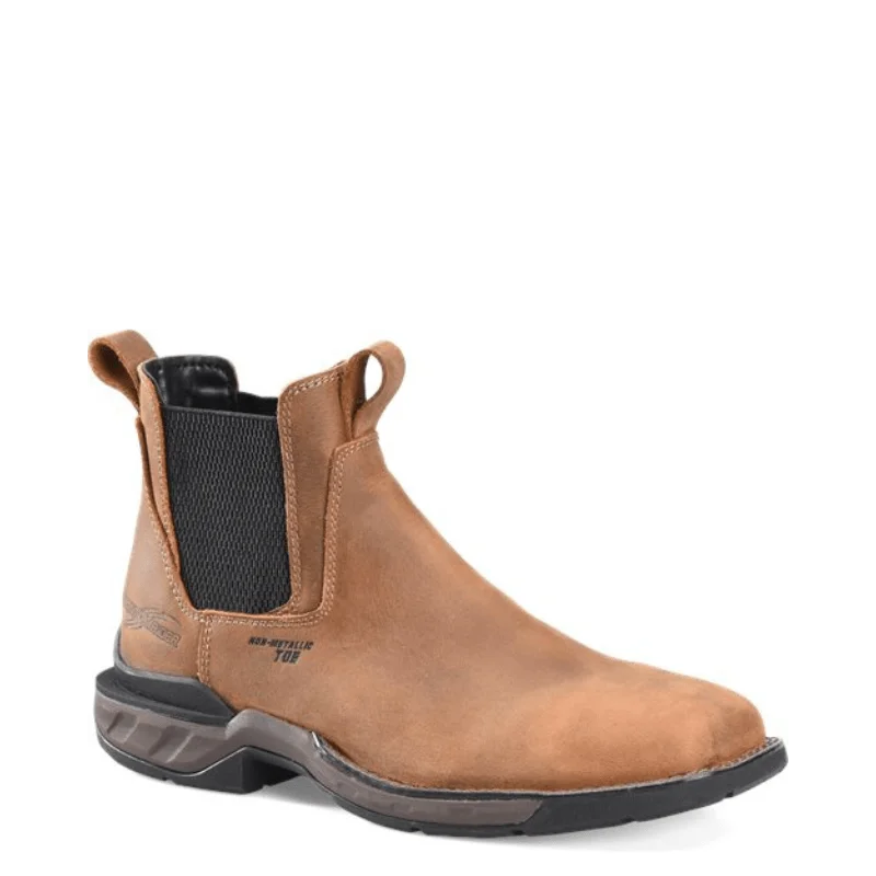 Men's slip - resistant work & safety boots for oily surfacesDouble H Men's Phantom Rider Heisler Brown Composite Toe Romeo Work Boots DH5368 Men's slip - resistant work & safety boots for oily surfacesDouble H Men's Phantom Rider Heisler Brown Composite Toe Romeo Work Boots DH5368
