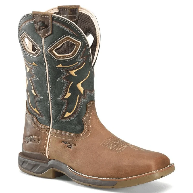 Men's high - ankle support work & safety boots for construction sitesDouble H Men's Phantom Rider Kerrick Green Composite Toe Work Boots DH5356 Men's high - ankle support work & safety boots for construction sitesDouble H Men's Phantom Rider Kerrick Green Composite Toe Work Boots DH5356