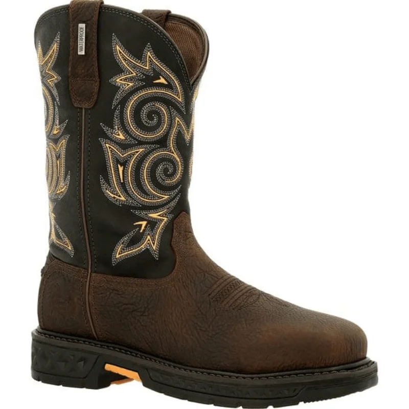 Men's high - ankle support work & safety boots for construction sitesGeorgia Boot Men's Carbo-Tec LT Brown and Black Steel Toe Work Boot GB00437 Men's high - ankle support work & safety boots for construction sitesGeorgia Boot Men's Carbo-Tec LT Brown and Black Steel Toe Work Boot GB00437