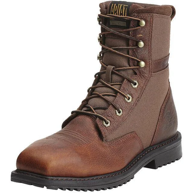 Men's chemical - resistant work & safety boots for laboratory useAriat Men's RigTek 8" Wide Comp Toe Western Work Boot- Brown - 10012927 Men's chemical - resistant work & safety boots for laboratory useAriat Men's RigTek 8" Wide Comp Toe Western Work Boot- Brown - 10012927