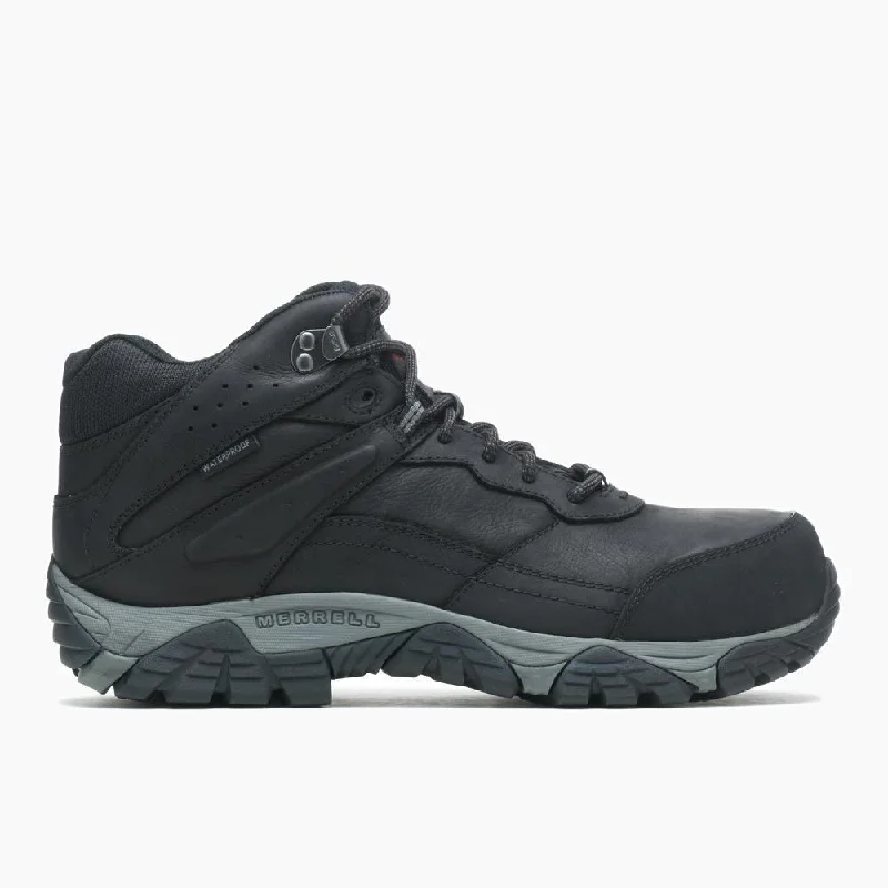 Men's work & safety boots with a cushioned midsole for comfortMoab Adventure Mid Men's Carbon-Fiber Work Boots Wp Black Men's work & safety boots with a cushioned midsole for comfortMoab Adventure Mid Men's Carbon-Fiber Work Boots Wp Black