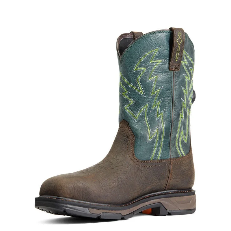 Men's high - ankle support work & safety boots for construction sitesAriat WorkHog XT BOA Waterproof Carbon Toe Work Boot