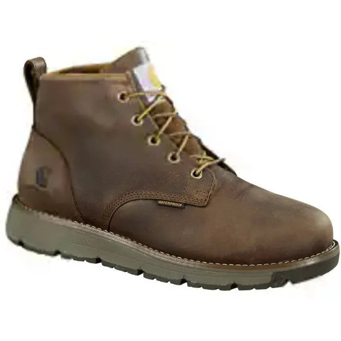 Men's water - repellent leather work & safety boots for outdoor workCarhartt Men's Millbrook Steel Toe WP Wedge Work Boot -Brown- FM5204-M Men's water - repellent leather work & safety boots for outdoor workCarhartt Men's Millbrook Steel Toe WP Wedge Work Boot -Brown- FM5204-M