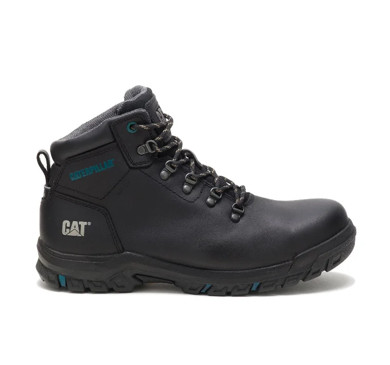 Men's water - repellent leather work & safety boots for outdoor workWomen's Mae Steel-Toe Waterproof Work Boot Black