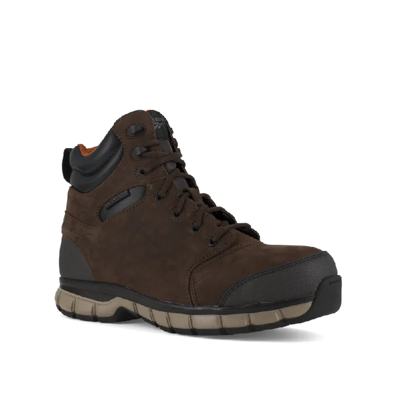 Men's slip - resistant work & safety boots for oily surfacesReebok Men’s 6” Sublite Cushion Composite Toe Work Boot RB4606