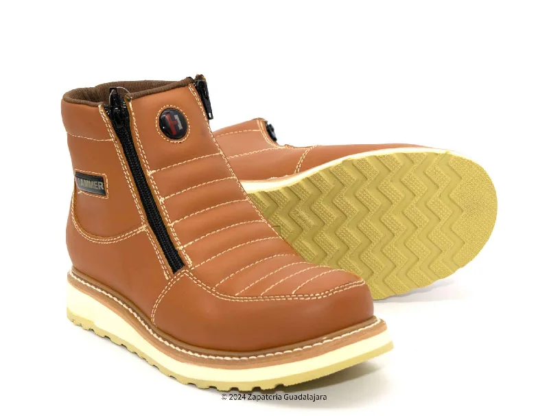 Men's work & safety boots with a breathable waterproof membrane like Gore - TexHM339 MEN 6" SOFT TOE DOUBLE ZIPPER HABANA LEATHER WORK BOOT Men's work & safety boots with a breathable waterproof membrane like Gore - TexHM339 MEN 6" SOFT TOE DOUBLE ZIPPER HABANA LEATHER WORK BOOT