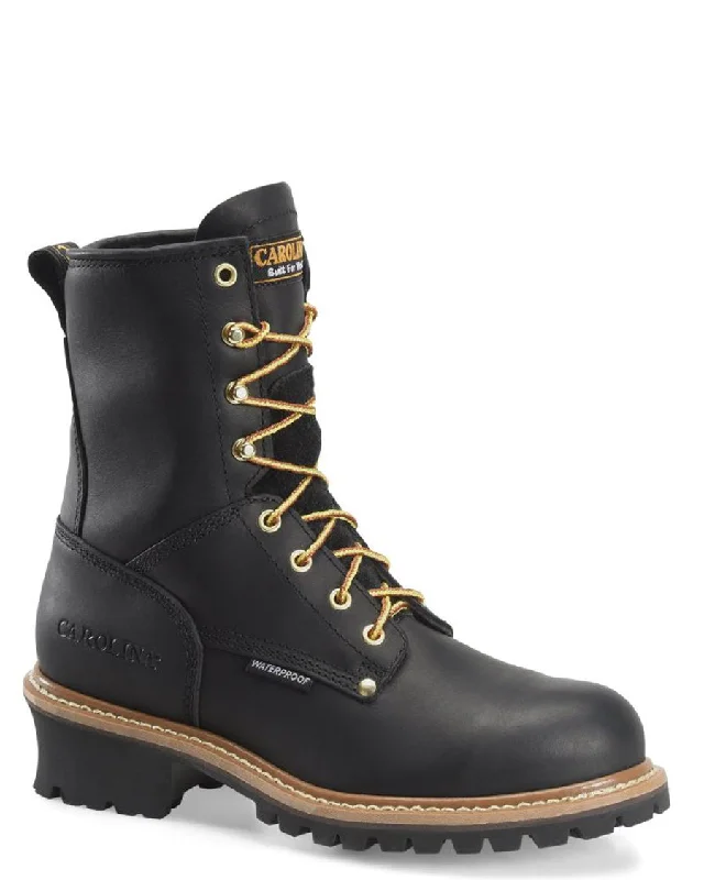 Men's waterproof steel - toe work & safety boots for wet environmentsMen's Elm 8" H20 Logger Boots Men's waterproof steel - toe work & safety boots for wet environmentsMen's Elm 8" H20 Logger Boots