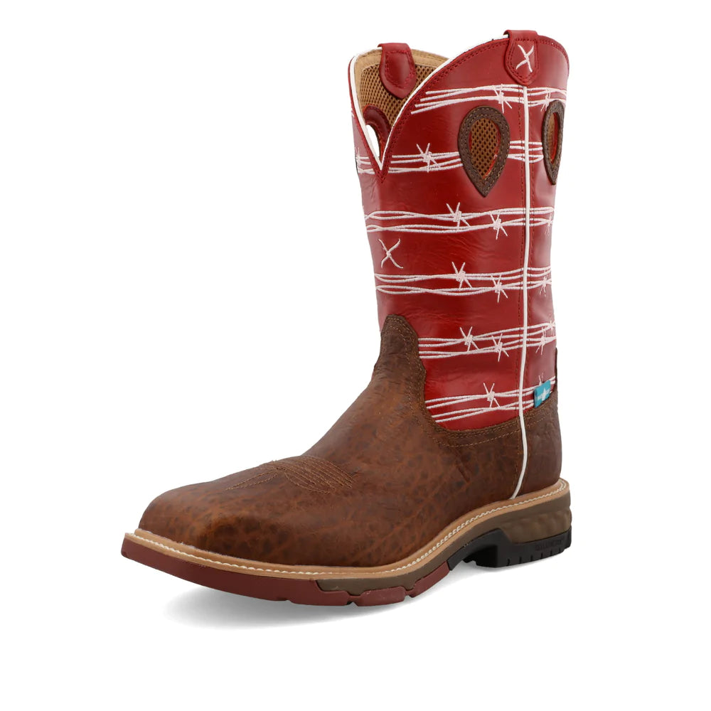 Men's water - repellent leather work & safety boots for outdoor workTWISTED X MEN'S 12" WESTERN WORK BOOT Style: MXBNW01 Men's water - repellent leather work & safety boots for outdoor workTWISTED X MEN'S 12" WESTERN WORK BOOT Style: MXBNW01