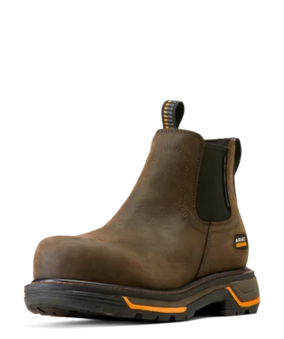 Men's non - metallic work & safety boots for airport security jobsAriat Big Rig Chelsea H2O Comp Toe