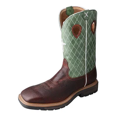 Men's chemical - resistant work & safety boots for laboratory useTwisted X Men’s Steel Toe Lite Western Work Boot MLCS002