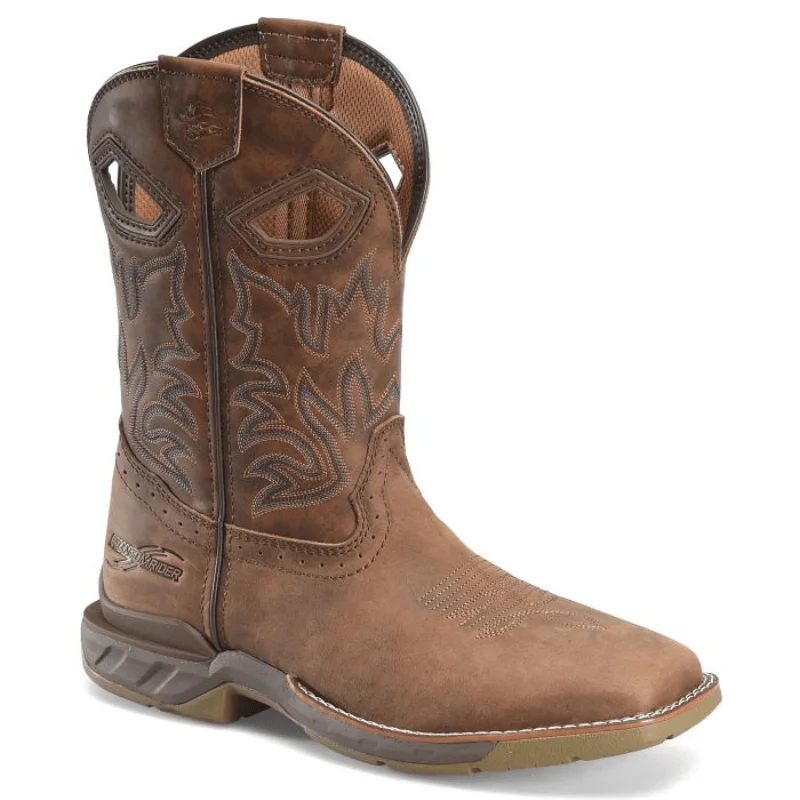 Men's chemical - resistant work & safety boots for laboratory useDouble H Men's Phantom Rider Portal Brown Square Toe Work Boots DH5382 Men's chemical - resistant work & safety boots for laboratory useDouble H Men's Phantom Rider Portal Brown Square Toe Work Boots DH5382