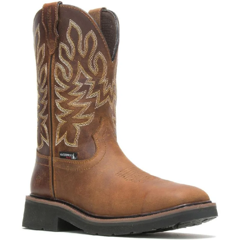 Men's work & safety boots with a removable insole for easy cleaningWolverine Men's Rancher Steel Toe WP Western Work Boot - W211114 Men's work & safety boots with a removable insole for easy cleaningWolverine Men's Rancher Steel Toe WP Western Work Boot - W211114