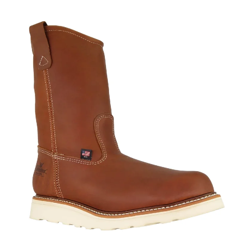 Men's work & safety boots with a breathable waterproof membrane like Gore - TexThorogood American Heritage 11" Pull-On Wellington Steel Toe Work Boot Men's work & safety boots with a breathable waterproof membrane like Gore - TexThorogood American Heritage 11" Pull-On Wellington Steel Toe Work Boot