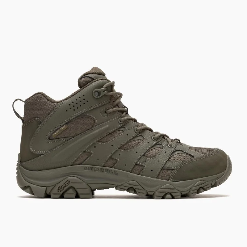 Men's shock - absorbing work & safety boots for long - hours standingMoab 3 Mid Men's Tactical Work Boots Wp Tactical Dark Olive Men's shock - absorbing work & safety boots for long - hours standingMoab 3 Mid Men's Tactical Work Boots Wp Tactical Dark Olive
