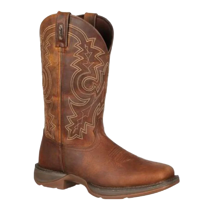 Men's work & safety boots with a flame - resistant upper for firefighting or welding workDurango® Men's 12" Western Brown Square Toe Work Boots DB4343 Men's work & safety boots with a flame - resistant upper for firefighting or welding workDurango® Men's 12" Western Brown Square Toe Work Boots DB4343