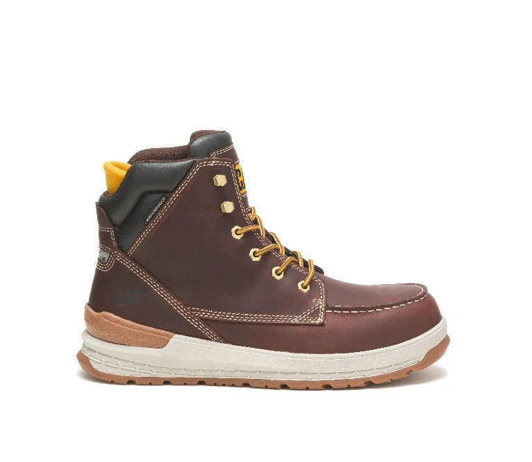 Men's heat - resistant work & safety boots for foundry jobsImpact Composite-Toe Waterproof Work Boot Red Brown Men's heat - resistant work & safety boots for foundry jobsImpact Composite-Toe Waterproof Work Boot Red Brown