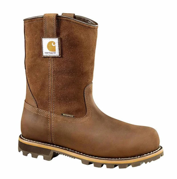 Men's insulated work & safety boots for cold - climate workMEN'S CARHARTT 10-INCH NON-SAFETY TOE WELLINGTON CMP1053