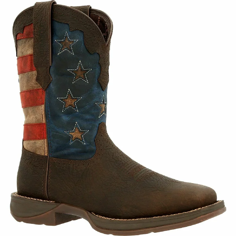Men's metatarsal guard work & safety boots for heavy - duty tasksRebel™ by Durango® Vintage Flag Western Boot DDB0328