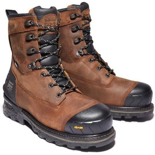 Men's work & safety boots with a reinforced heel counter for stabilityTimberland Pro Men's Boondock HD 8" Comp Toe WP Work Boot- TB1A29TG214 Men's work & safety boots with a reinforced heel counter for stabilityTimberland Pro Men's Boondock HD 8" Comp Toe WP Work Boot- TB1A29TG214