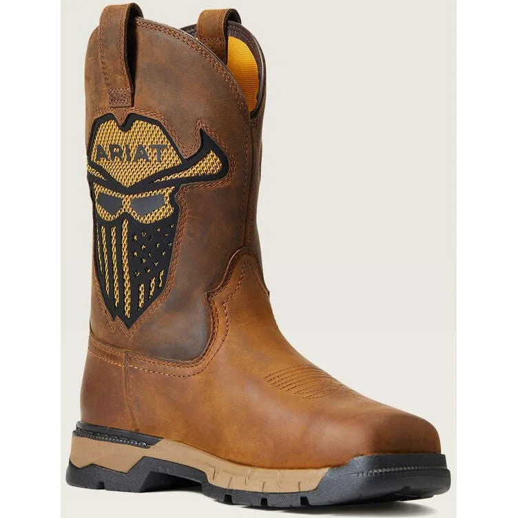 Men's work & safety boots with a chemical - resistant rubber soleAriat Men's Rebar Flex VentTek ST Incognito Western Work Boot -Dark- 10040436 Men's work & safety boots with a chemical - resistant rubber soleAriat Men's Rebar Flex VentTek ST Incognito Western Work Boot -Dark- 10040436