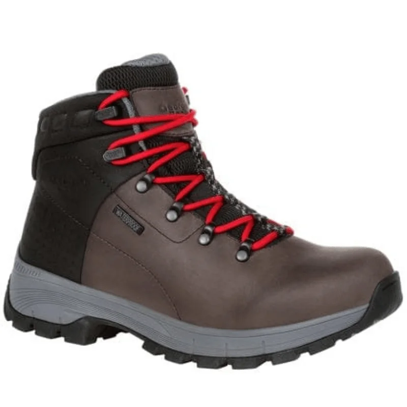 Men's work & safety boots with a toe cap made of aluminum alloyGeorgia Boot Men's Eagle Trail Hiker Brown Black Charcoal Round Toe Work Boots GB00399 Men's work & safety boots with a toe cap made of aluminum alloyGeorgia Boot Men's Eagle Trail Hiker Brown Black Charcoal Round Toe Work Boots GB00399
