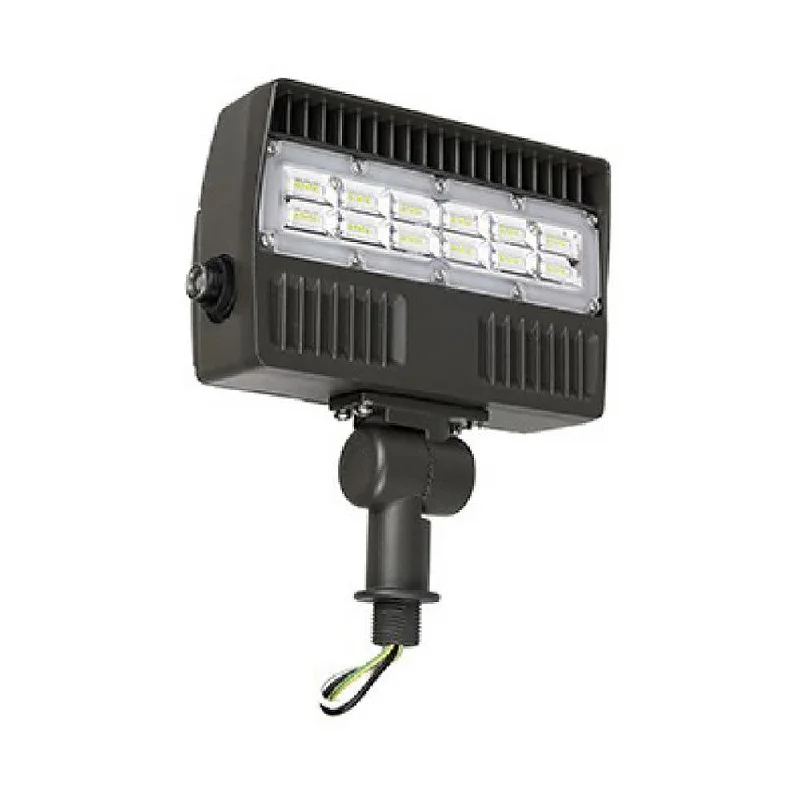 Energetic Lighting LED Outdoor Flood Light Knuckle Mount - 20W - 2,080 lumens - 5000K - optional photocell - 120-277V - 50W Equal