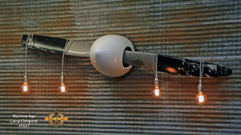 Industrial Steampunk Wall Lamp / Vintage Aviation Airplane Propeller / Wall Sconce / Lamp #1817 sold