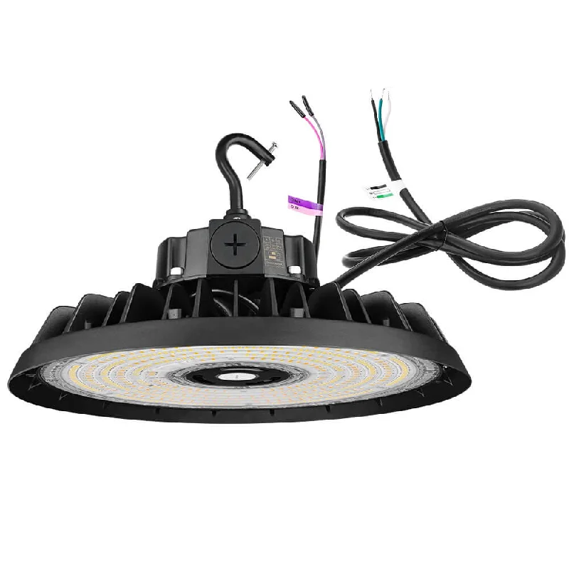 EcoMAX Round UFO LED High Bay Light - 240W/200W/150W - 120-277V - 37,450 Lumens - 5000K/4000K - 1000W Equal