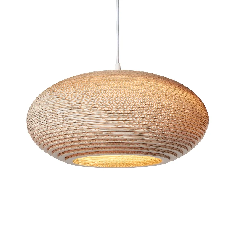 glass wall lamps with frosted glass for soft, diffused lightScraplights Disc Pendant by Graypants