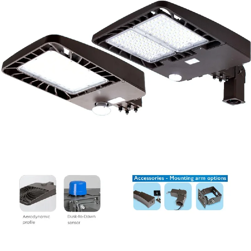 LED Outdoor Area or Flood Light - 100W - 14,584 Lumens - 120-277V - 5000K - 320W Equal