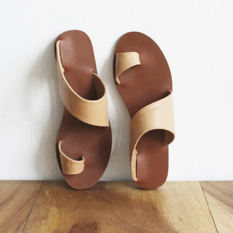 Men's sandals with a shock - absorbing insole Asymmetrical sandals