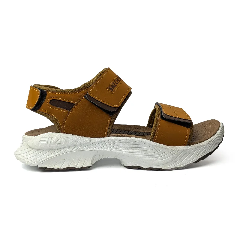 Men's sandals with a perforated leather upper for ventilation Mustard Casual Sandal Men's sandals with a perforated leather upper for ventilation Mustard Casual Sandal