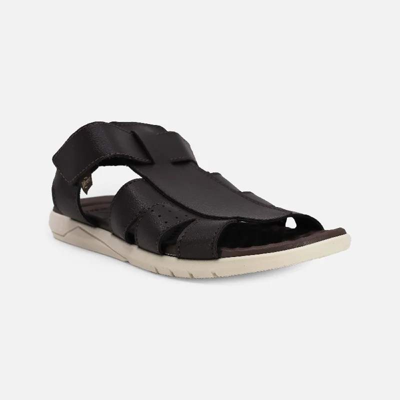 Men's sandals with a decorative buckle or charm MEN CASUAL SLIP-ON SANDALS