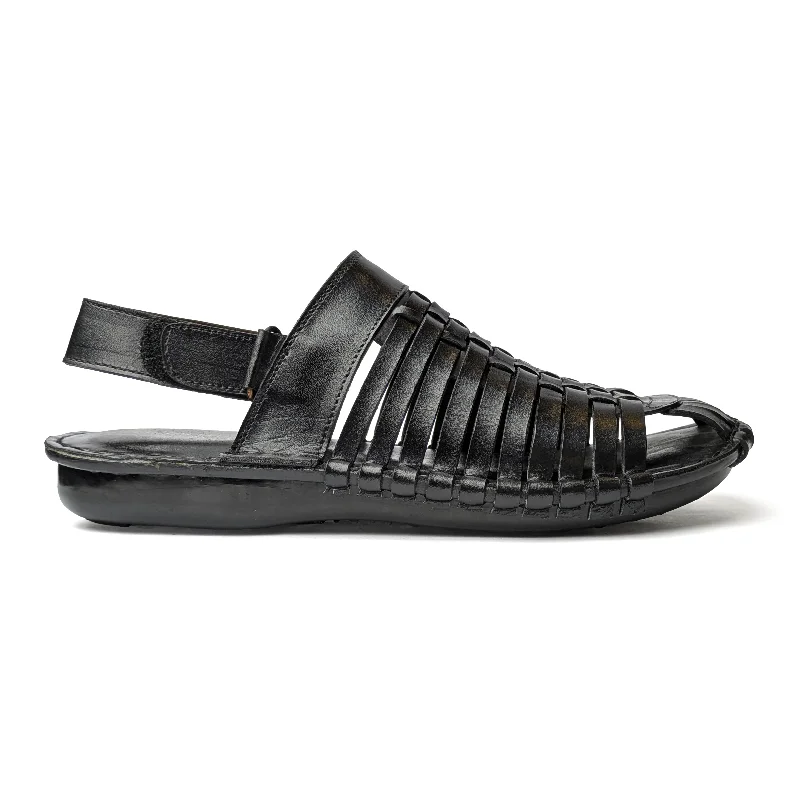 Men's sandals with a durable outer sole Black Casual Sandal