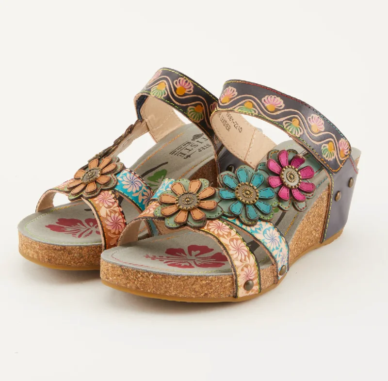 Men's sandals with a wide strap for support L'Artiste Delight Slide Sandals